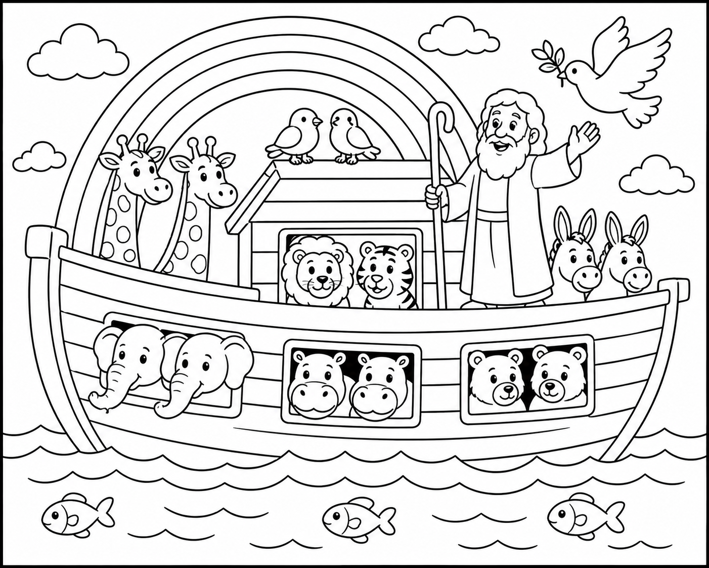 Noah's Ark coloring page